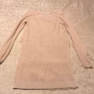 Moth sweater tunic in oatmeal color